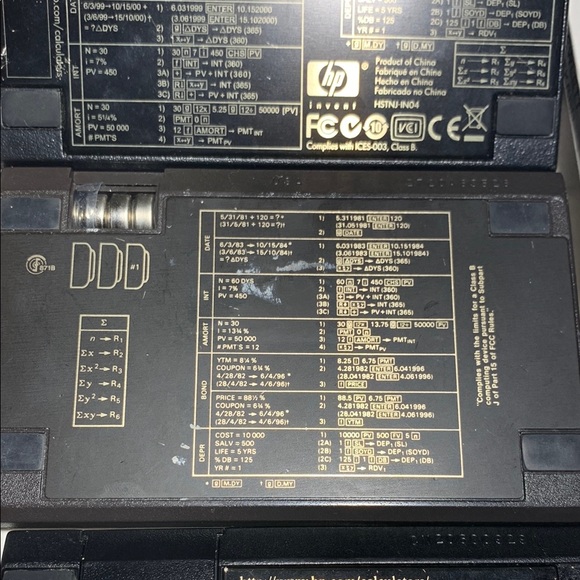 HP 12C Financial Calculator with Black and Gold Accents - Picture 7 of 10